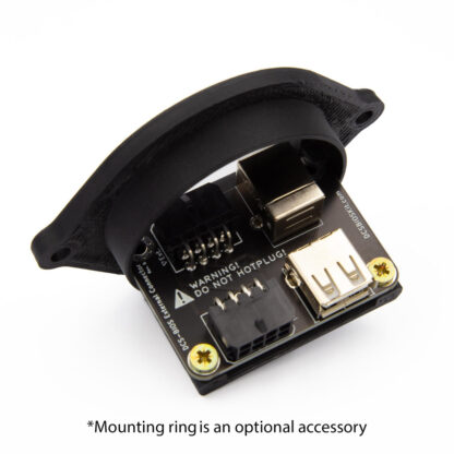 External Connector Mounting Ring With PCB